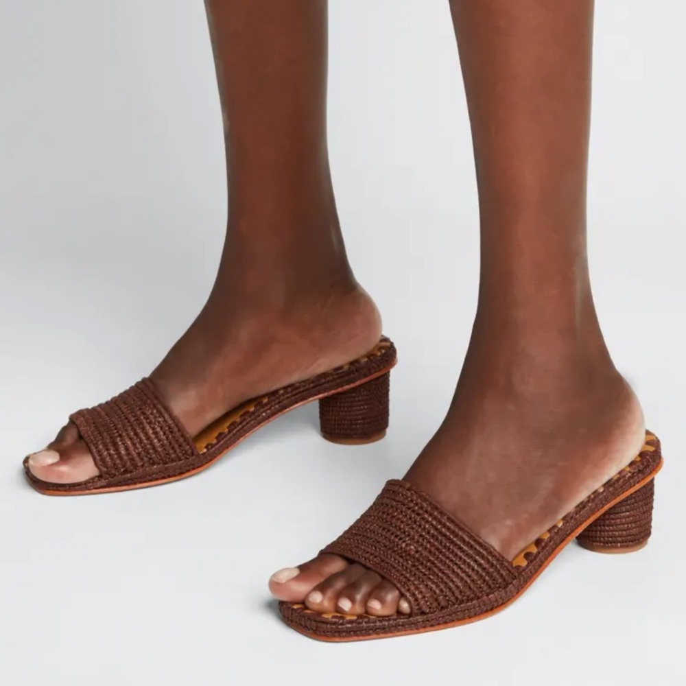 Carrie Forbes Woven Slide Sandals